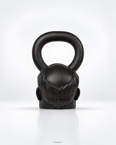 CONQUEST Matte Black Kettlebell 1 of 40 - 50lbs